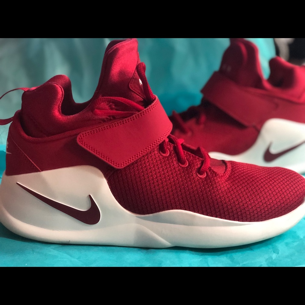 Red nike sneakers